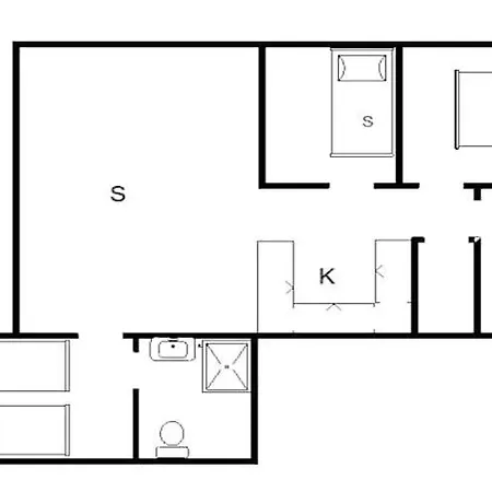 Prázdninový dům 6 Person In *